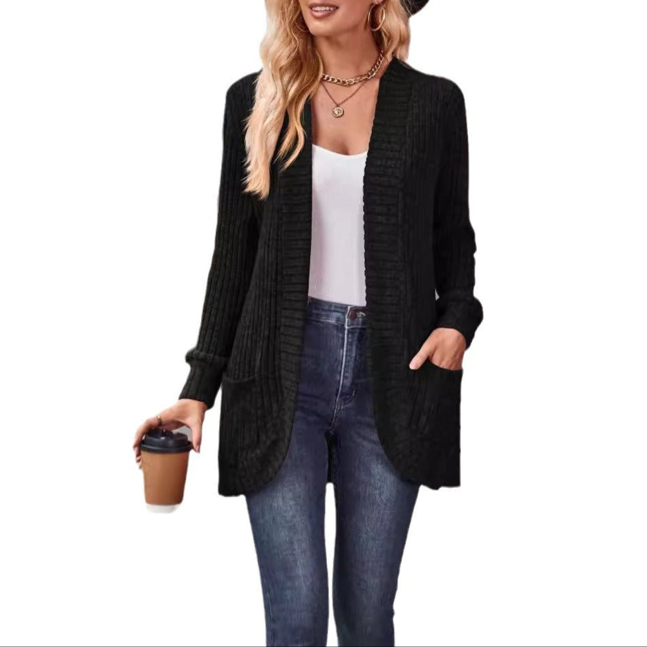 Studio Harvyn | Women - Long Sleeve Luxurious Cardigan - Soft Knit