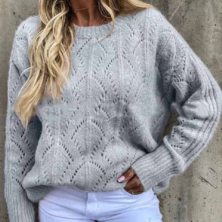 Studio Harvyn | Women - Knitted Jumper - Fine Lace Pattern