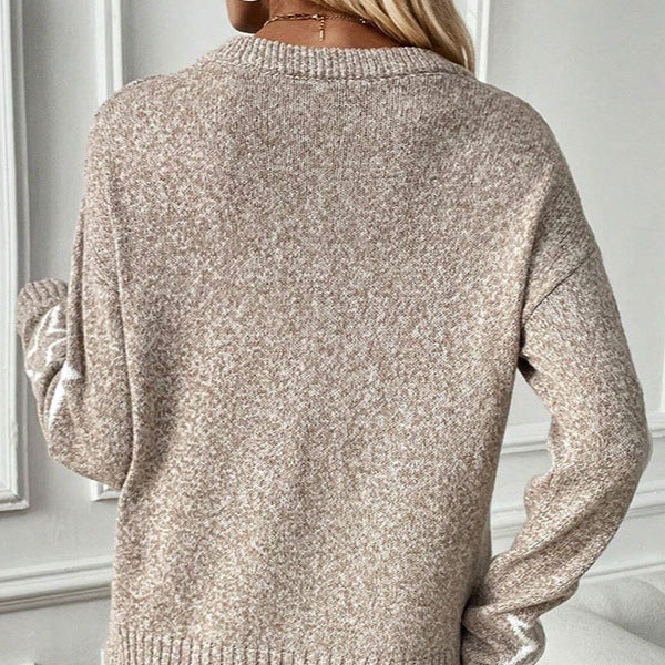 Studio Harvyn | Women - Wide Cut Knitted Jumper - Star Motifs