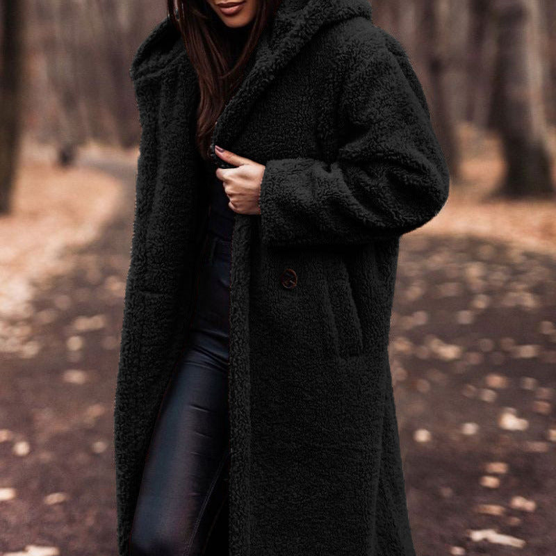 Studio Harvyn | Women - Stylish Long Hooded Coat - Warm Design