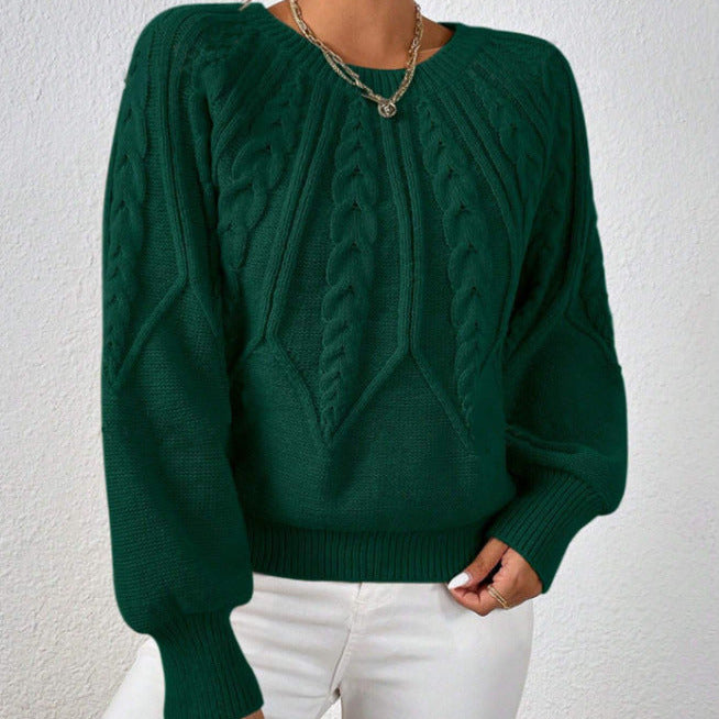 Studio Harvyn | Women - Cable Pattern Knitted Jumper - Wide Cut