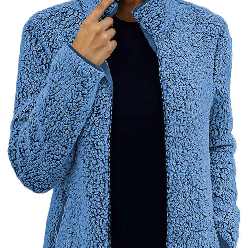 Studio Harvyn | Women - Fluffy Fleece Jacket - High Collar