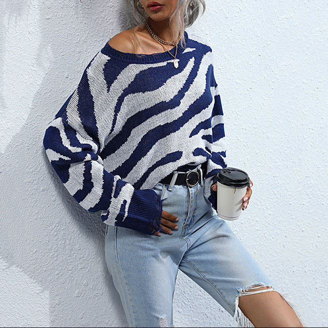 Studio Harvyn | Women - Knit Jumper - Zebra Print