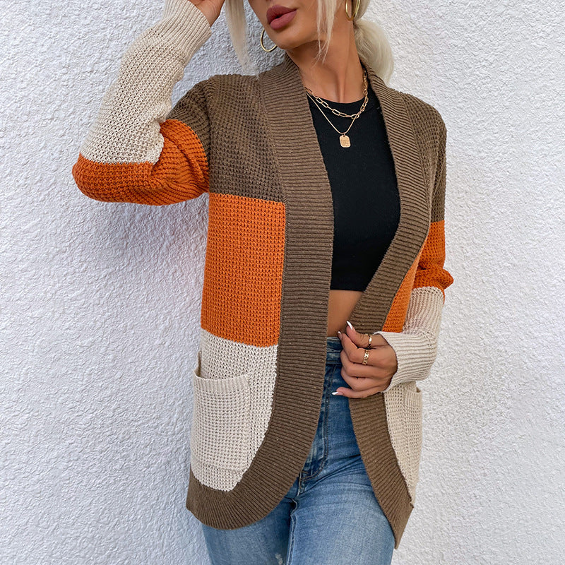Studio Harvyn | Women  - Open Front Knit Cardigan with Pockets