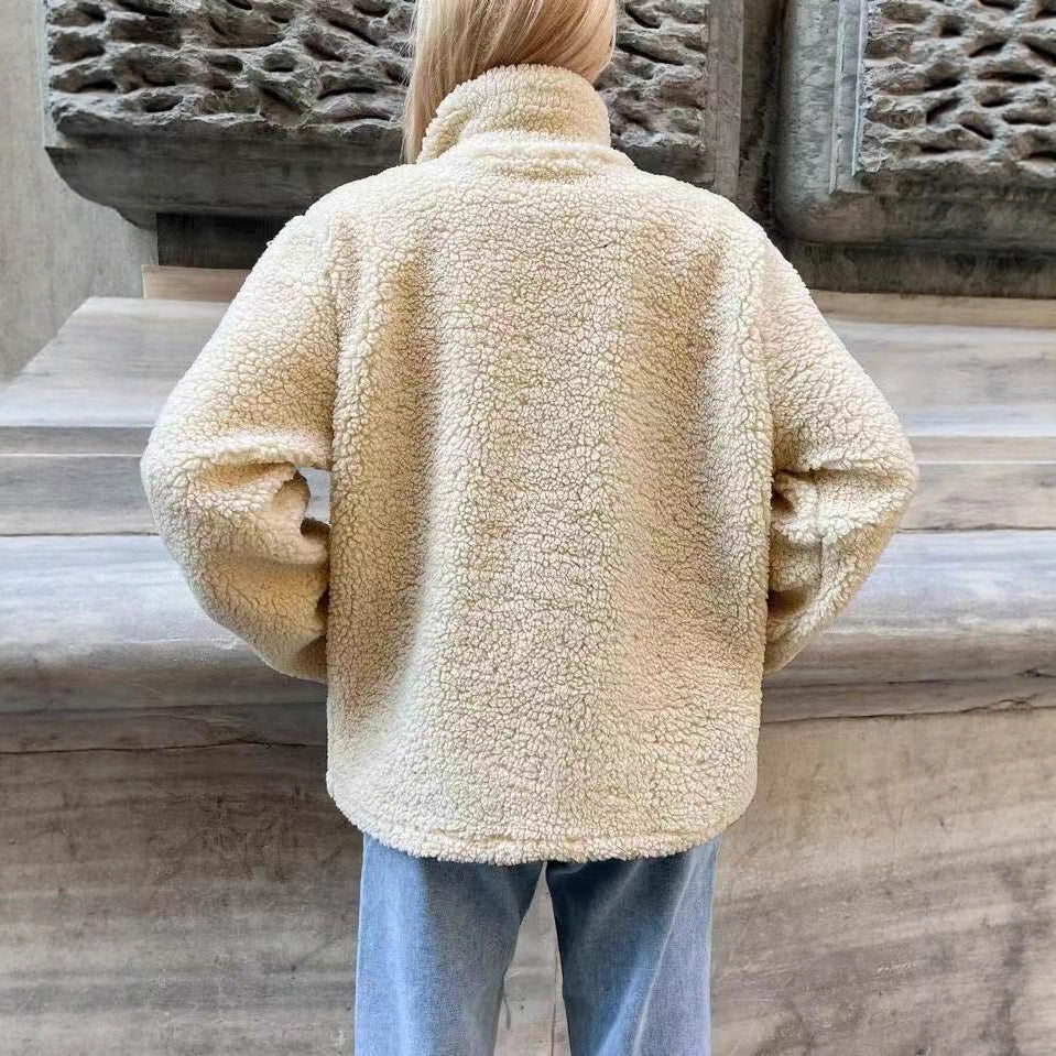 Studio Harvyn | Women - Fleece Zip-Up Jacket - Comfort Fit