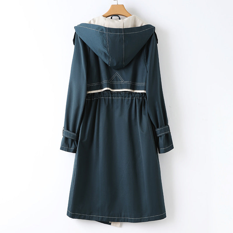 Studio Harvyn | Women – Long Hooded Trench Coat - Waterproof