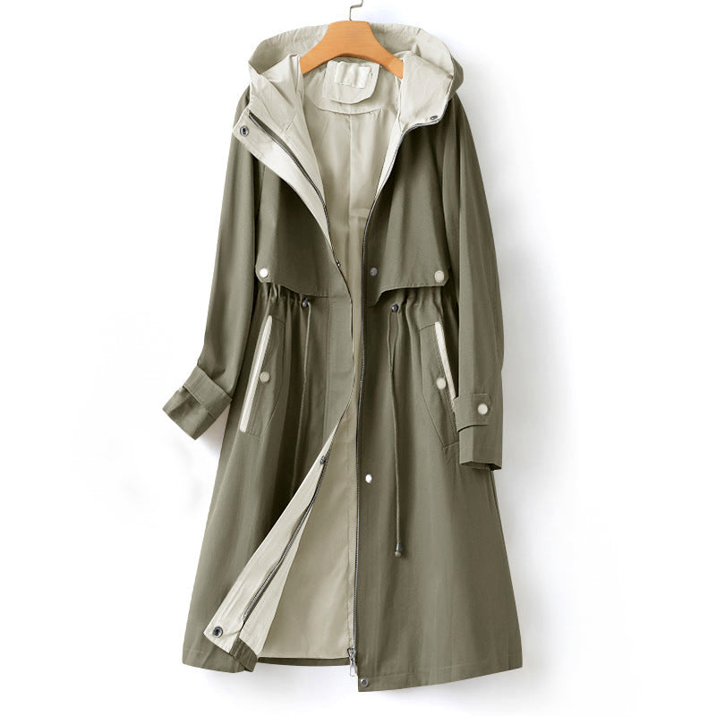 Studio Harvyn | Women – Waterproof Hooded Trench Coat - Modern Style