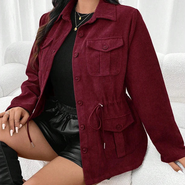 Studio Harvyn | Women - Stylish Corduroy Jacket with Pockets