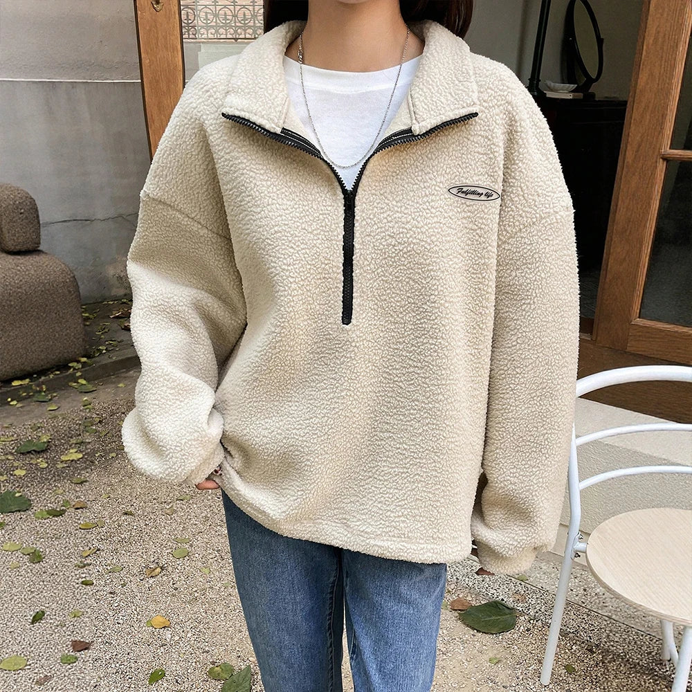 Studio Harvyn | Women - Cosy Half Zip Winter Sweatshirt