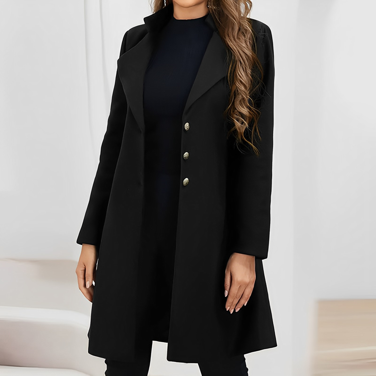 Studio Harvyn | Women – Elegant Winter Coat - Stylish Overcoat