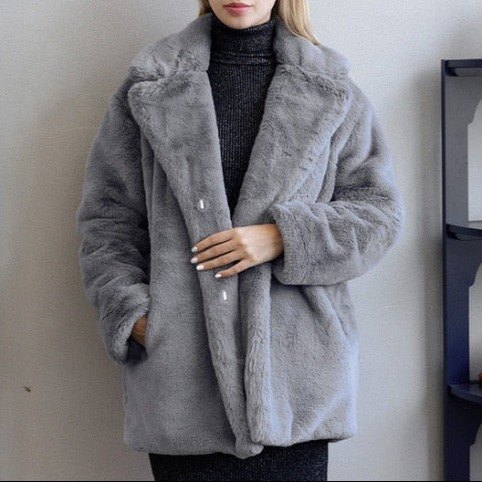 Studio Harvyn | Women - Oversized Soft Coat with Lapel Collar