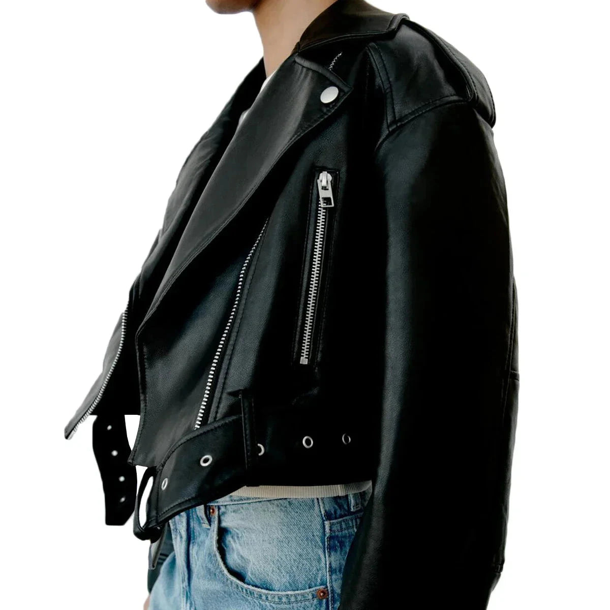Studio Harvyn | Women – Classic Biker Jacket - Casual Style