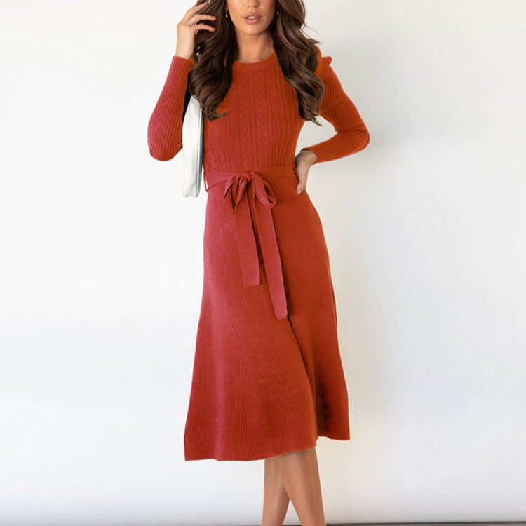 Studio Harvyn | Women - Knitted Jumper Dress - Puff Sleeves
