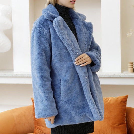 Studio Harvyn | Women - Oversized Soft Coat with Lapel Collar