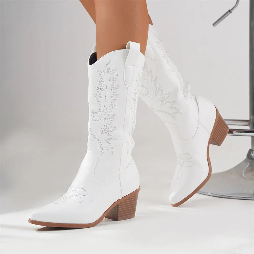Studio Harvyn | Women - Modern Cowboy Boots - Block Heel Style