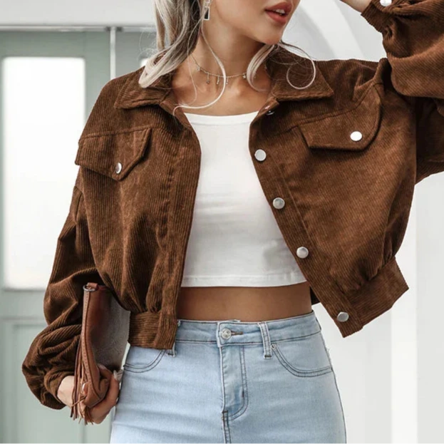 Studio Harvyn | Women - Short Corduroy Jacket - Stylish & Versatile