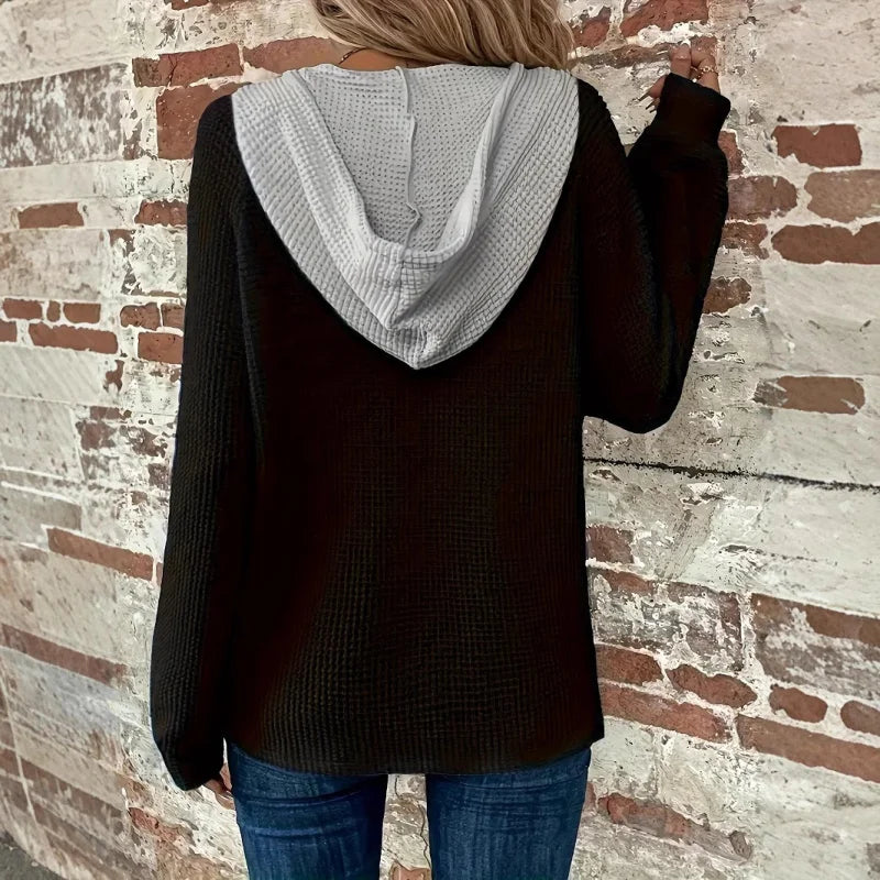 Studio Harvyn | Women - Cosy Hoodie Sweatshirt - Contrasting Hood