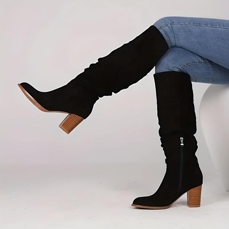 Studio Harvyn | Women - Knee-High Boots – Block Heel Style