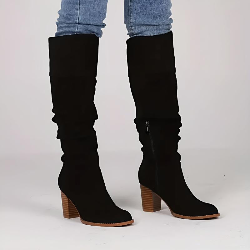 Studio Harvyn | Women - Knee-High Boots – Block Heel Style