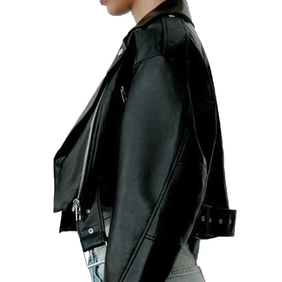 Studio Harvyn | Women – Classic Biker Jacket - Casual Style