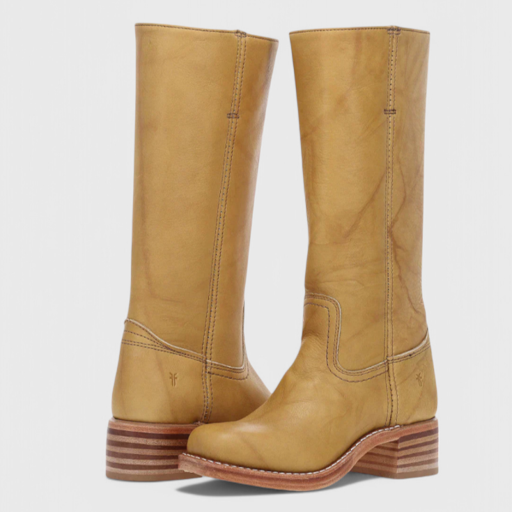 Studio Harvyn | Women – Round Toe Knee High Boots - Stacked Heel