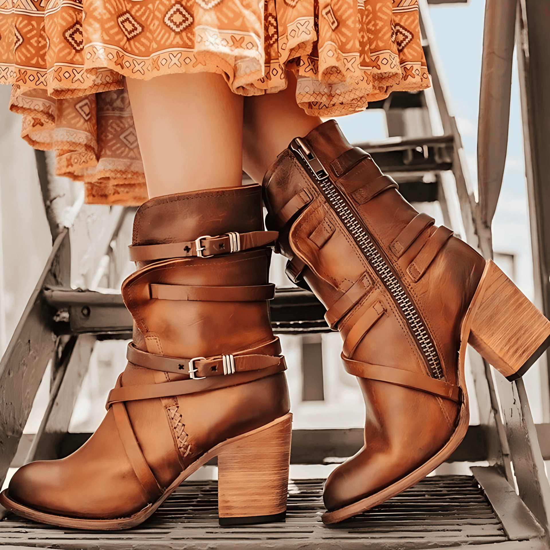 Studio Harvyn | Women - Ankle Boots with Supportive Heel - Chic Style