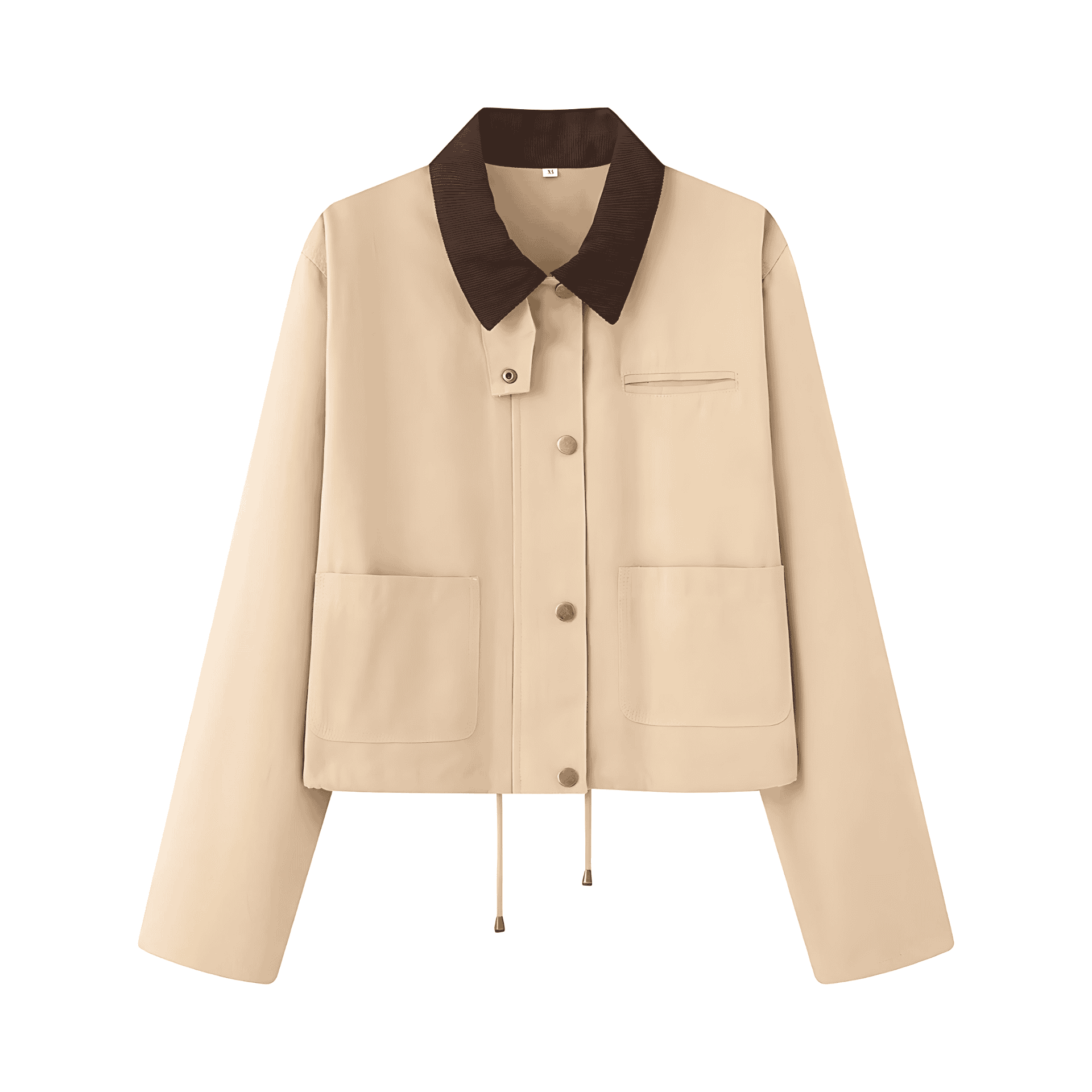 Studio Harvyn | Women - Casual Jacket with Contrast Collar & Pockets