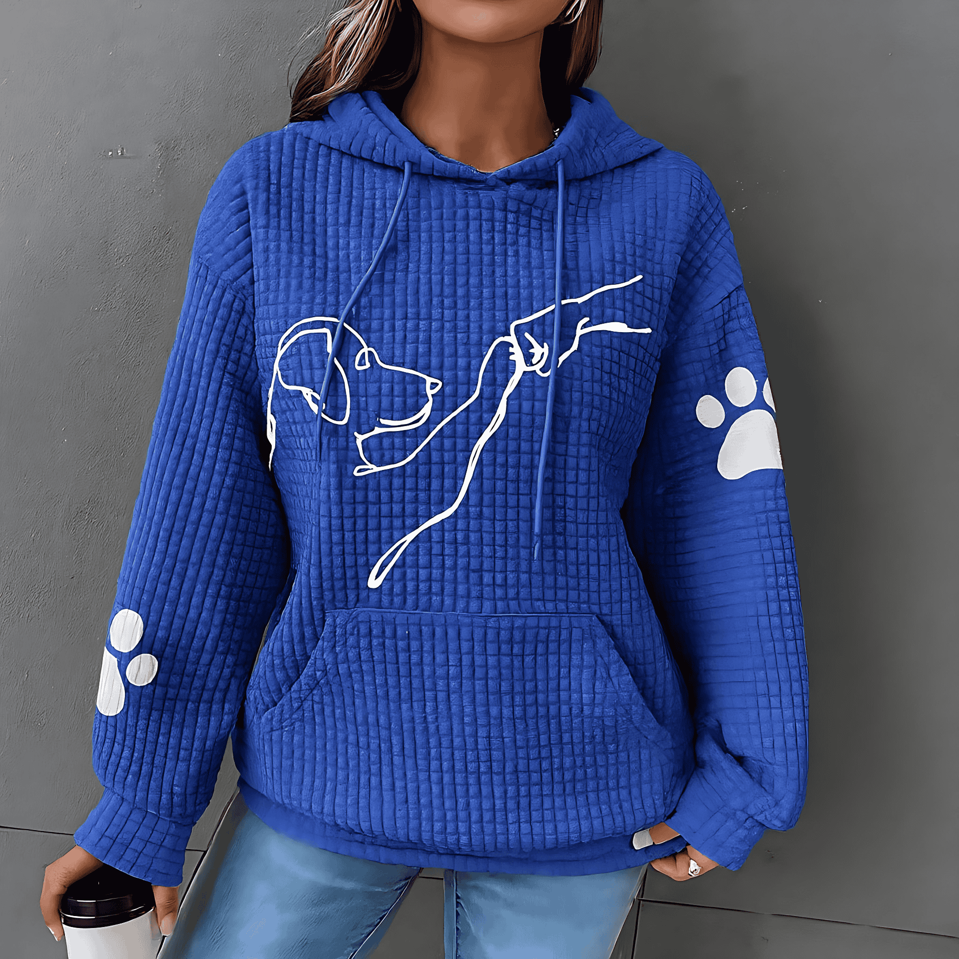 Studio Harvyn | Women - Cosy Hoodie - Adorable Dog Print
