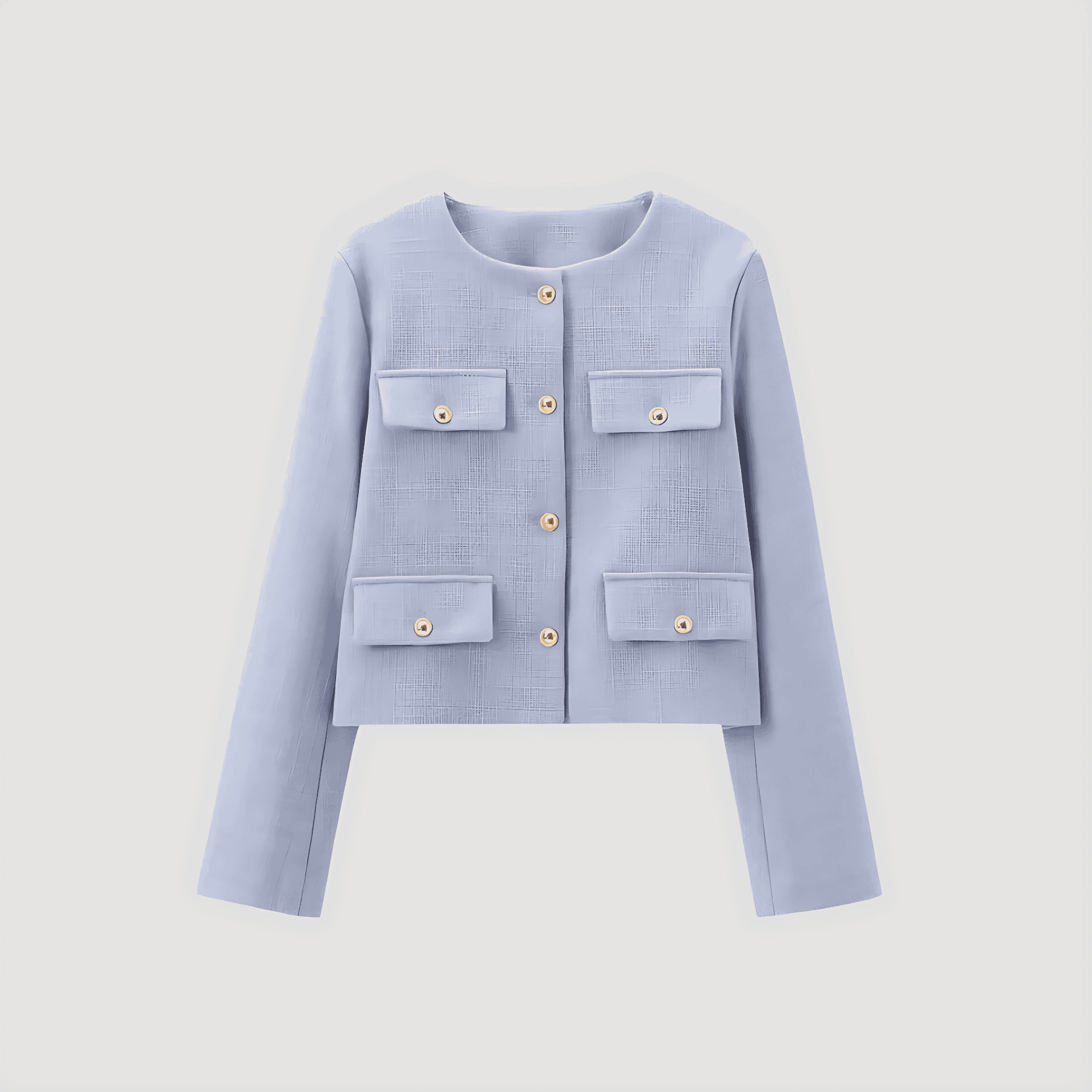 Studio Harvyn | Women- Cropped Cardigan with Pockets - Button-Up