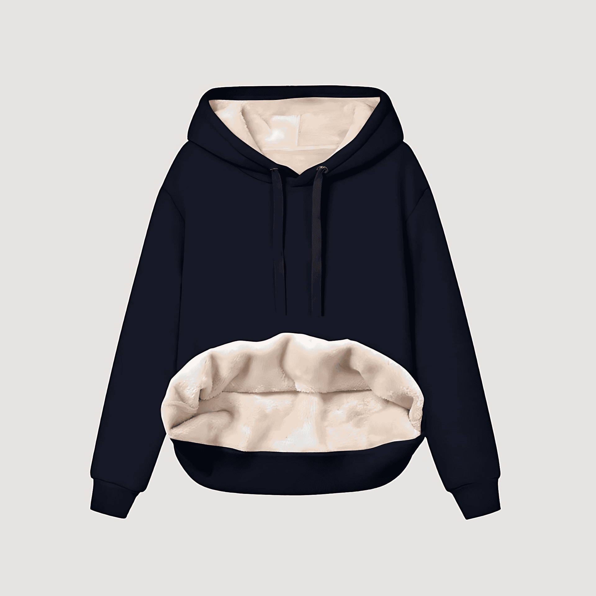 Studio Harvyn | Women - Fleece-Lined Winter Hoodie - Oversized Style