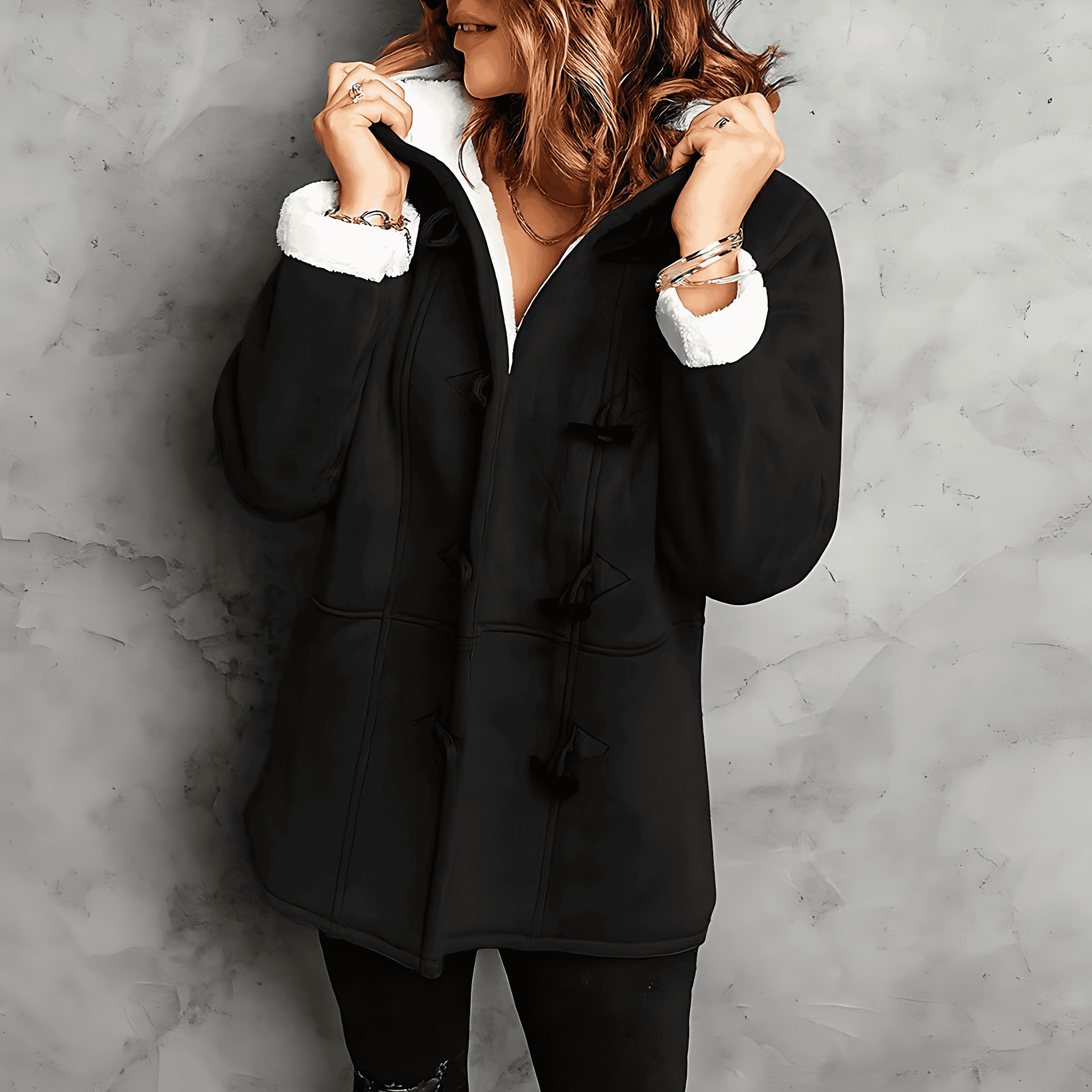 Studio Harvyn | Women - Fleece Jacket - Hooded Winter Style