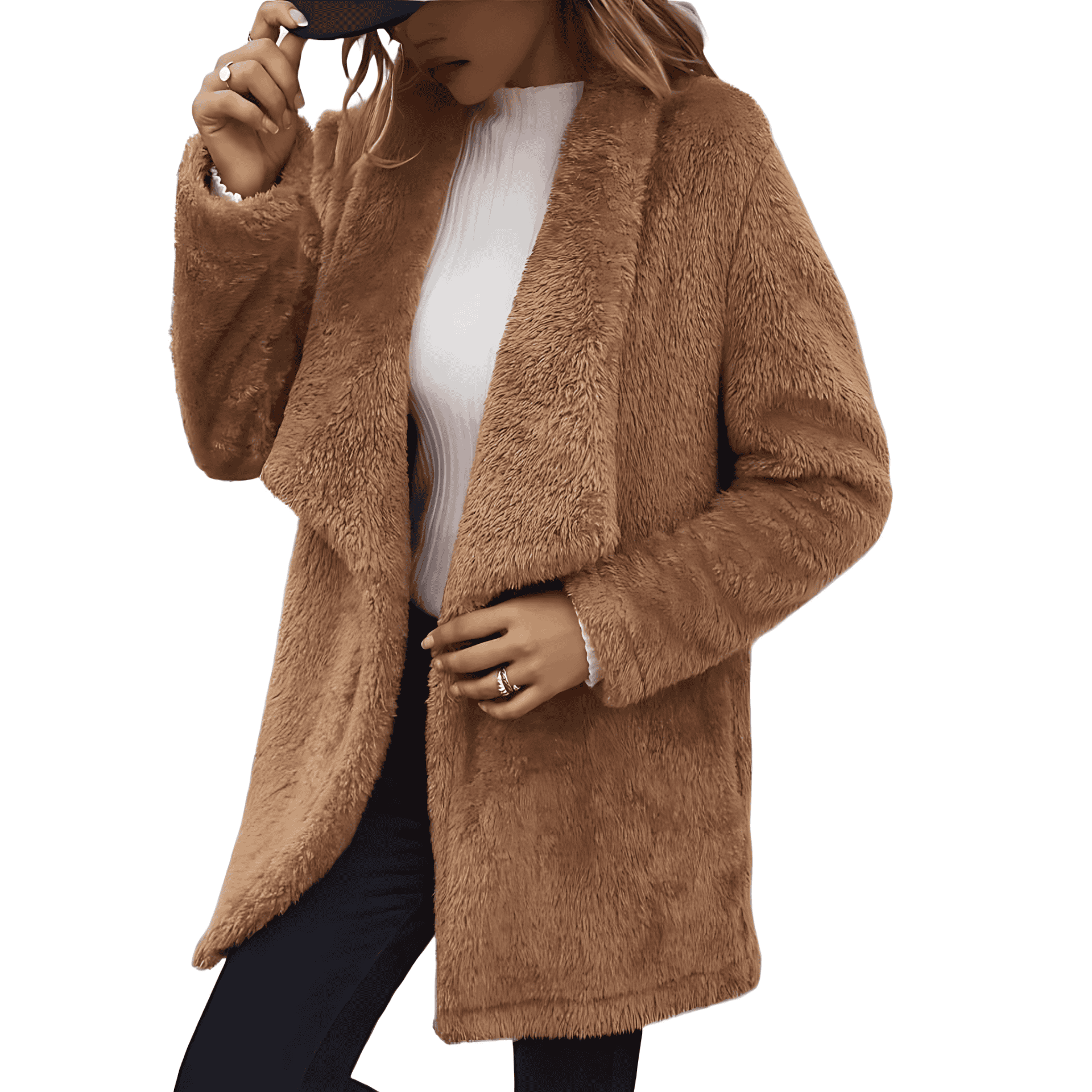 Studio Harvyn | Women - Fluffy Open Coat - Soft Throw Over
