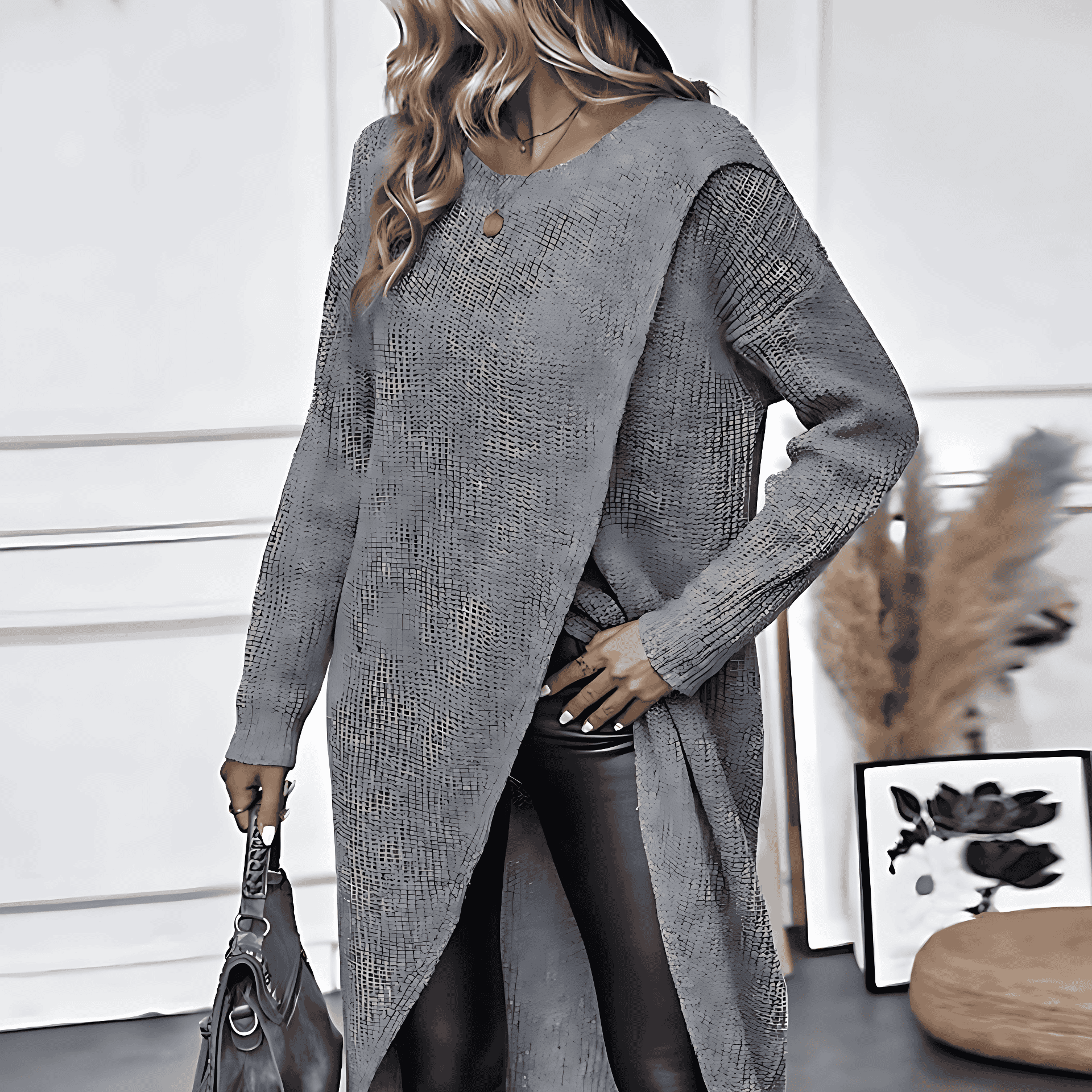 Studio Harvyn | Women - Jumper Dress – Solid Irregular Hem