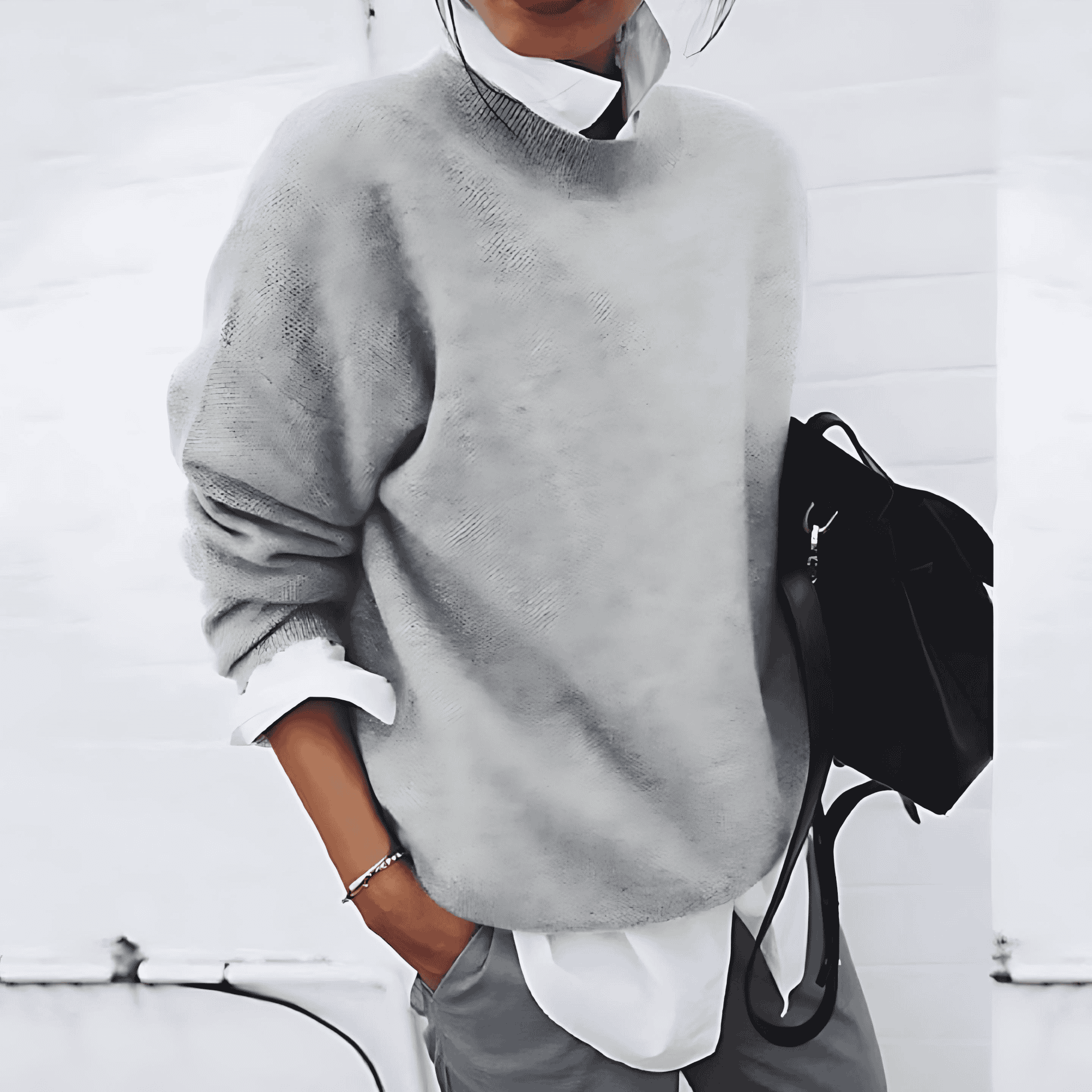 Studio Harvyn | Women - Knitted Jumper - Round Neck Long Sleeve