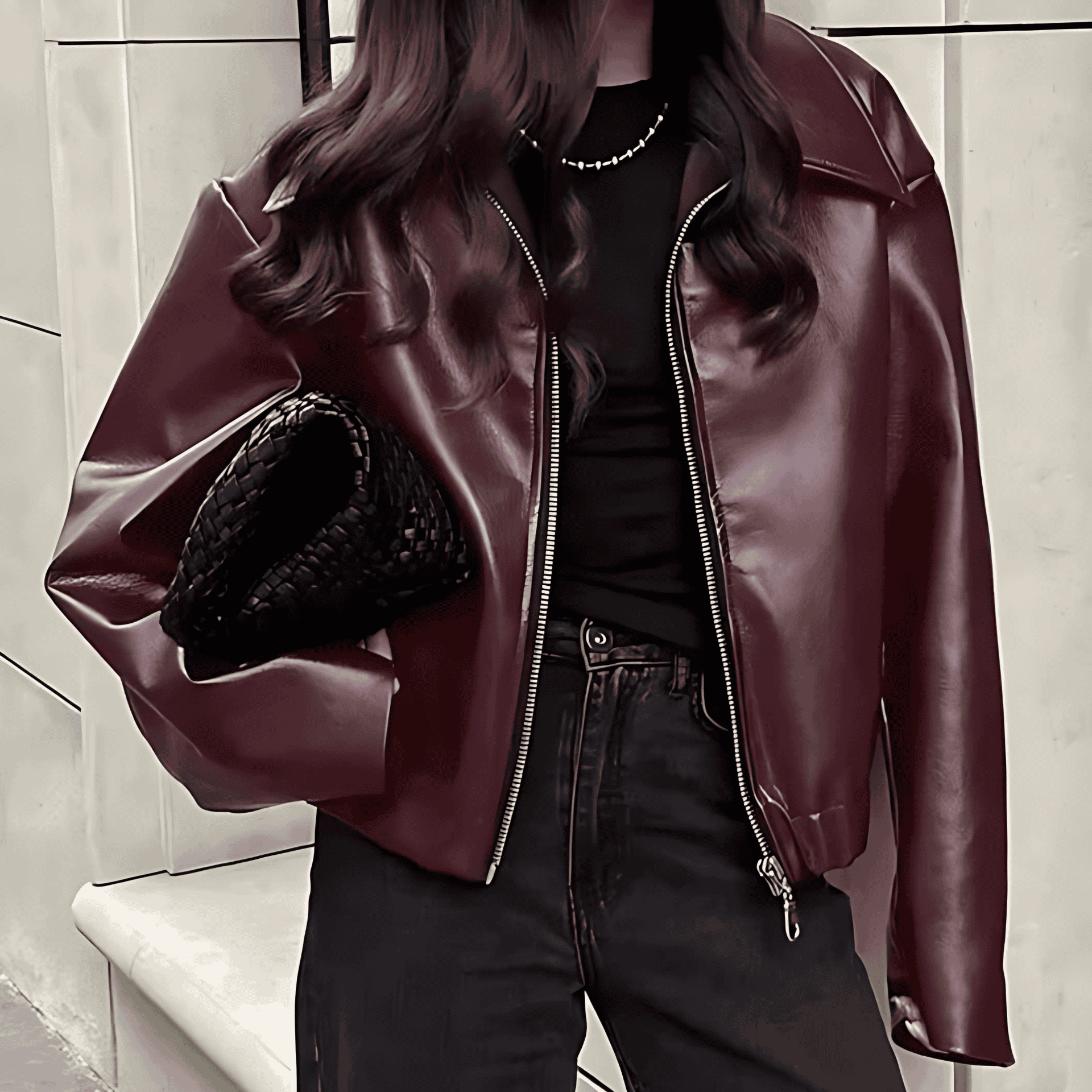 Studio Harvyn | Women - Leather Jacket - Relaxed Fit