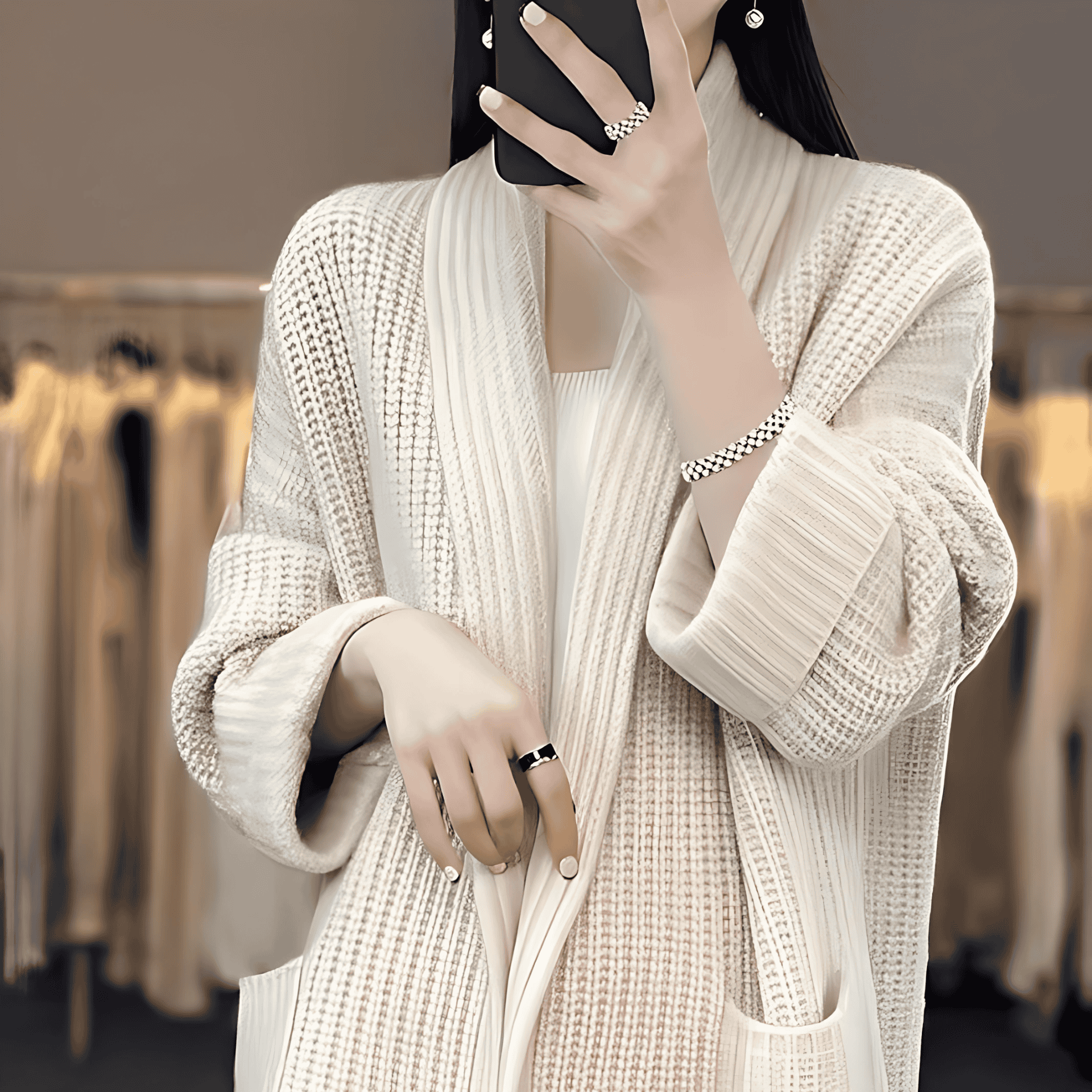 Studio Harvyn | Women - Long Cardigan – Elegant Style
