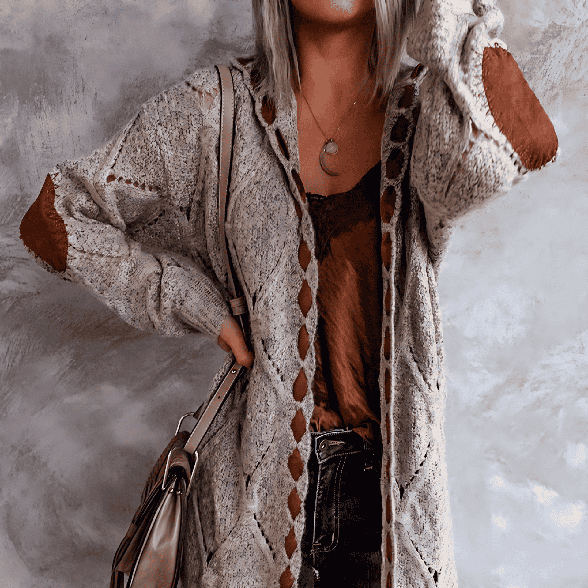Studio Harvyn | Women - Long Cardigan – Hooded