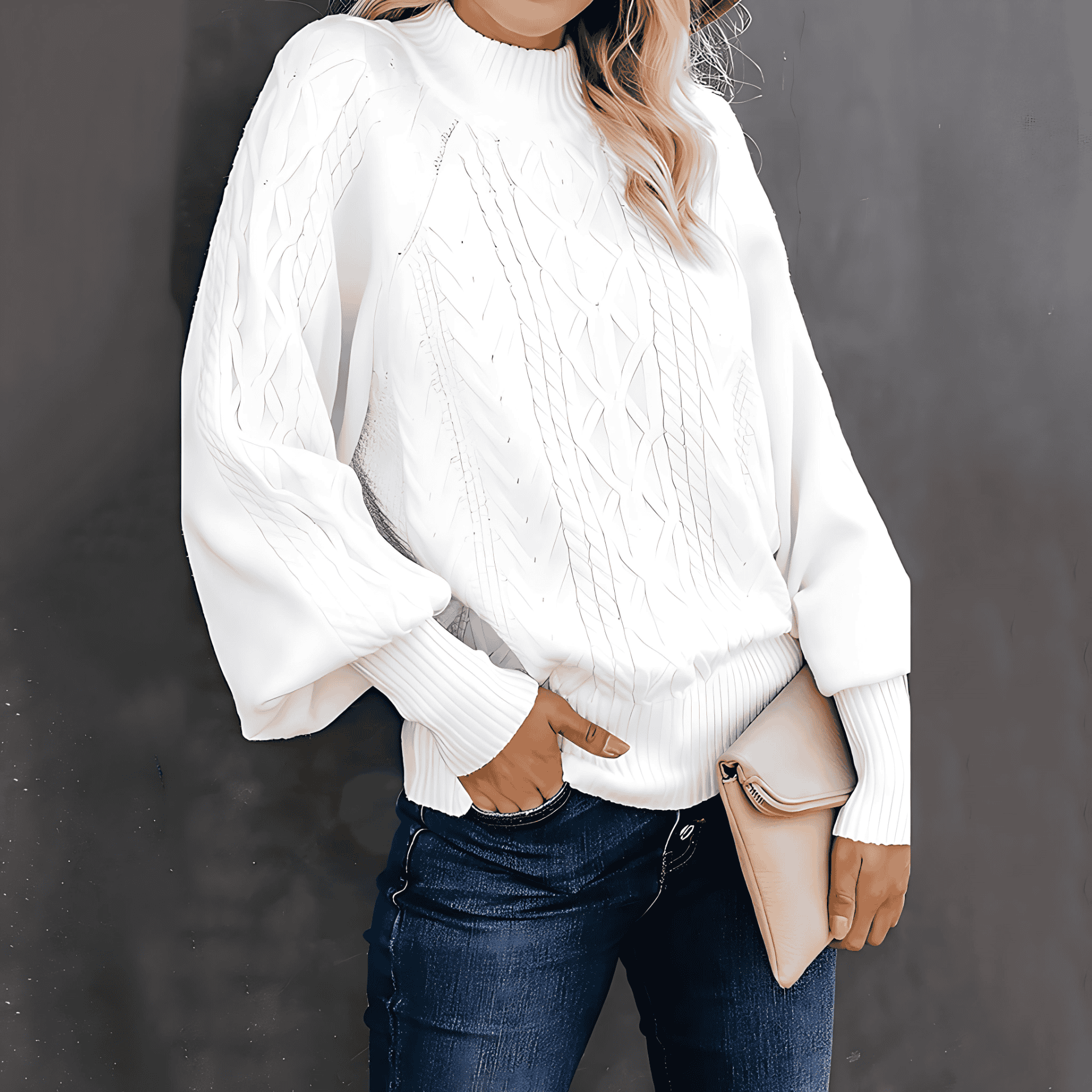 Studio Harvyn | Women - Loose Fit Turtleneck Jumper