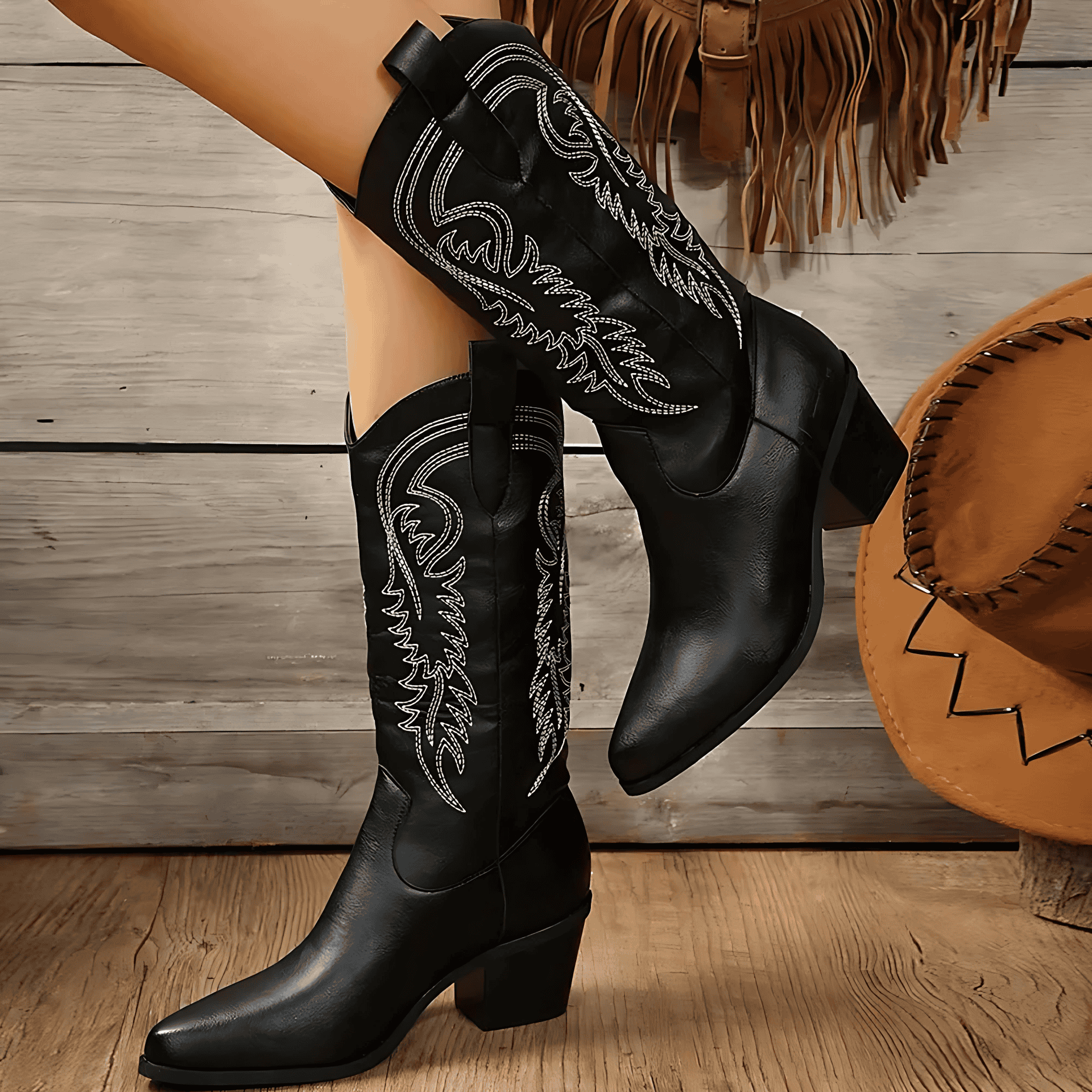 Studio Harvyn | Women - Modern Cowboy Boots - Block Heel Style