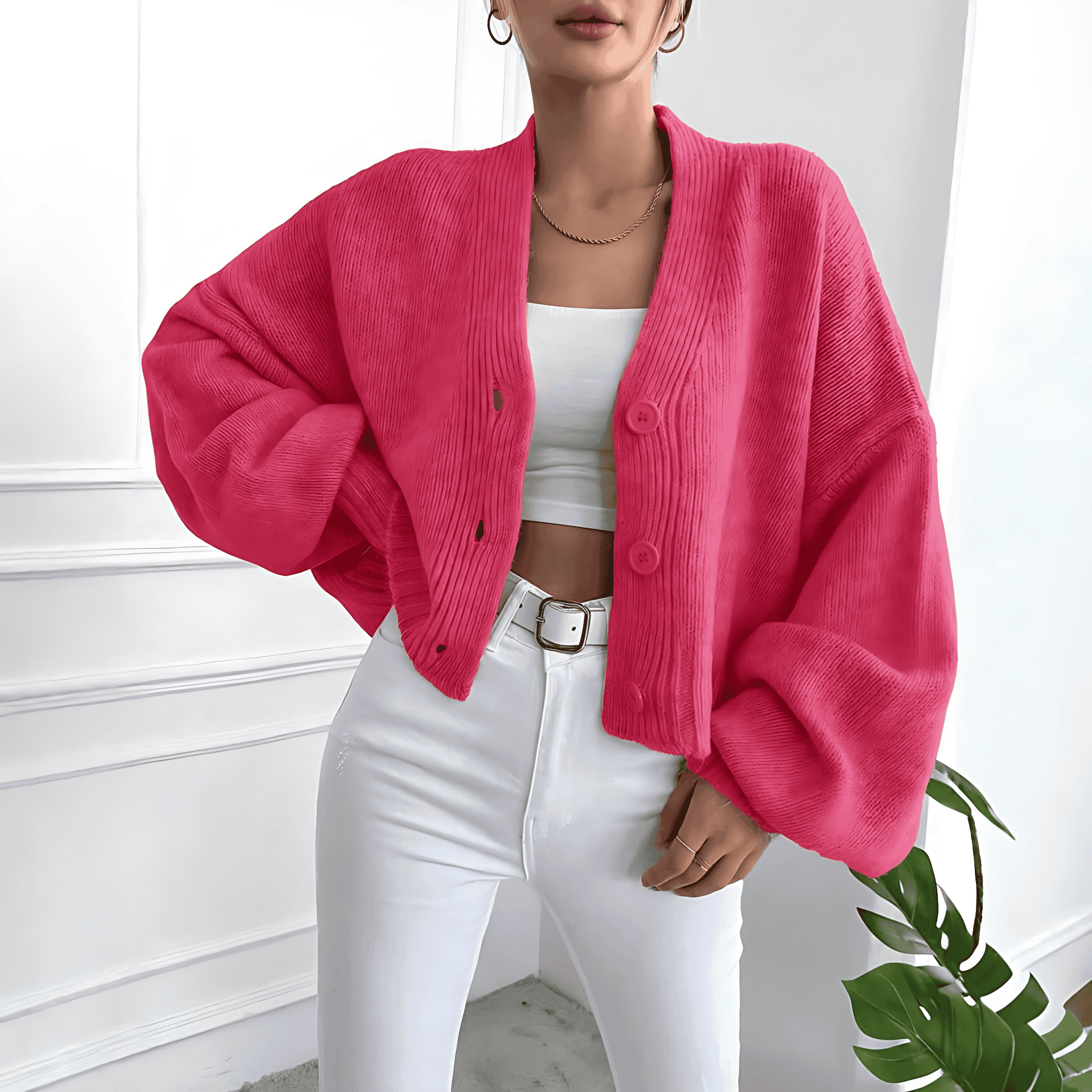 Studio Harvyn | Women - Oversized Cardigan - Wide Cut Design