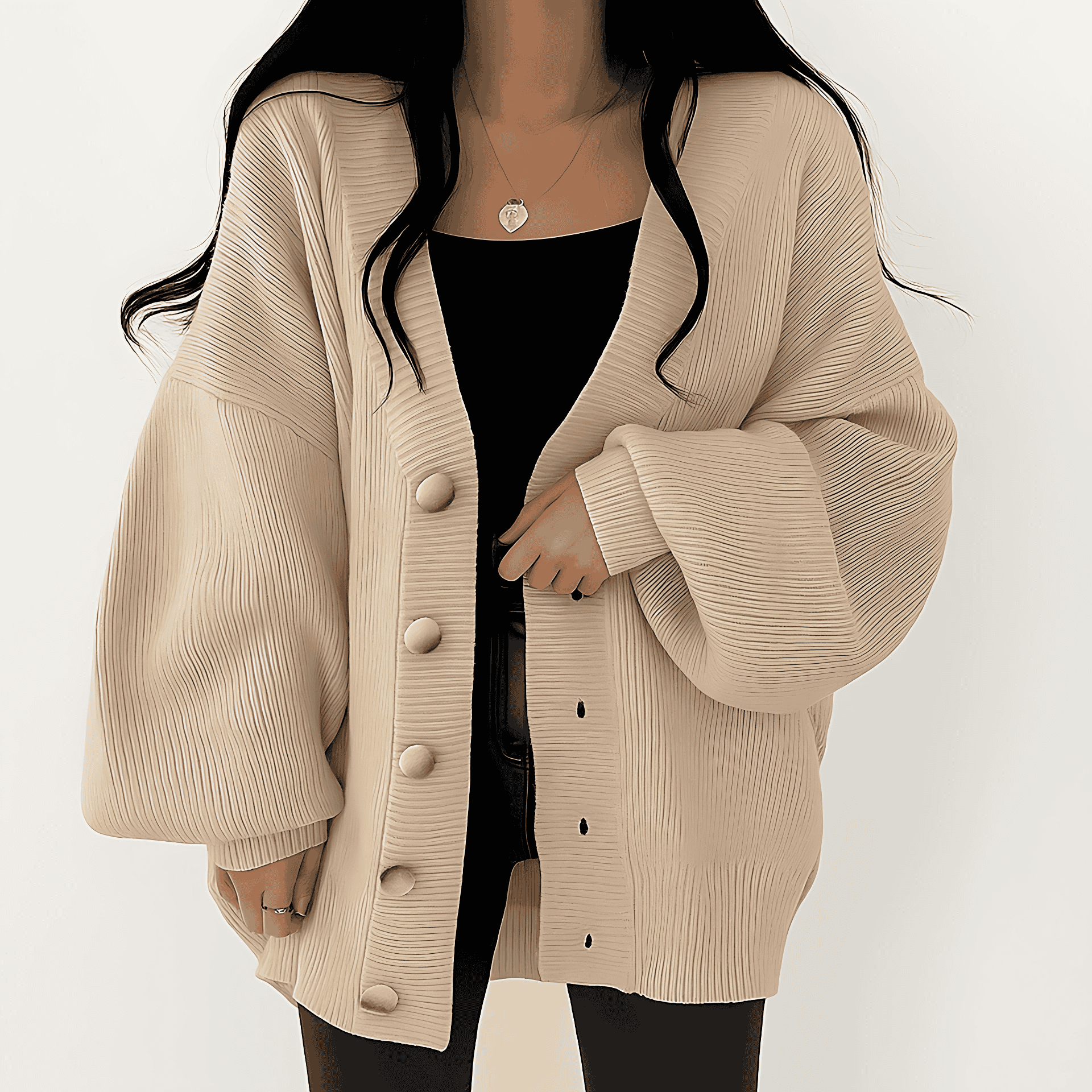 Studio Harvyn | Women - Oversized Cardigan – Button-Down