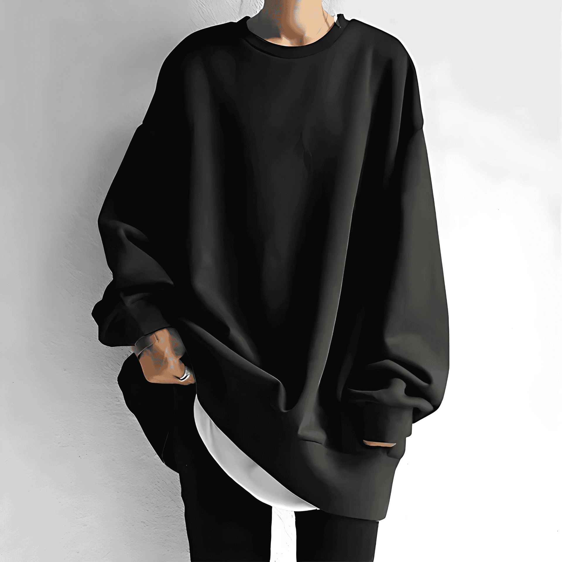 Studio Harvyn | Women - Oversized Crew Neck Sweatshirt - Cosy Fit