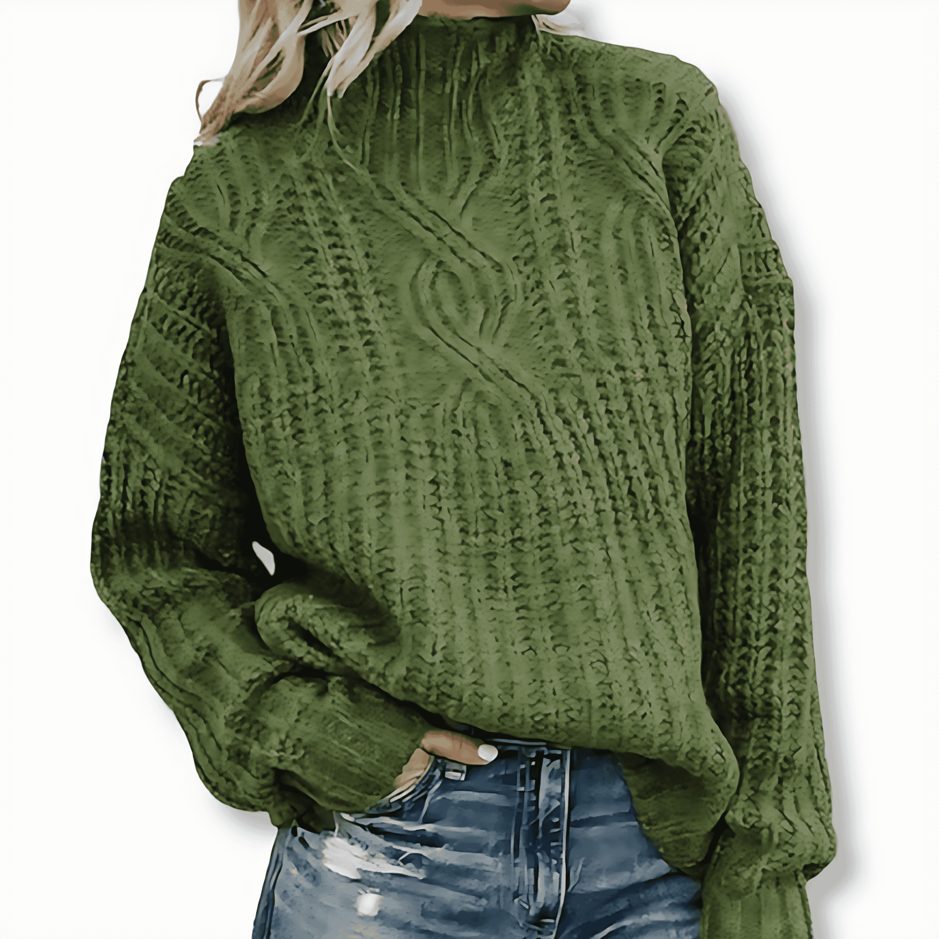 Studio Harvyn | Women - Oversized Jumper - Turtleneck Knit