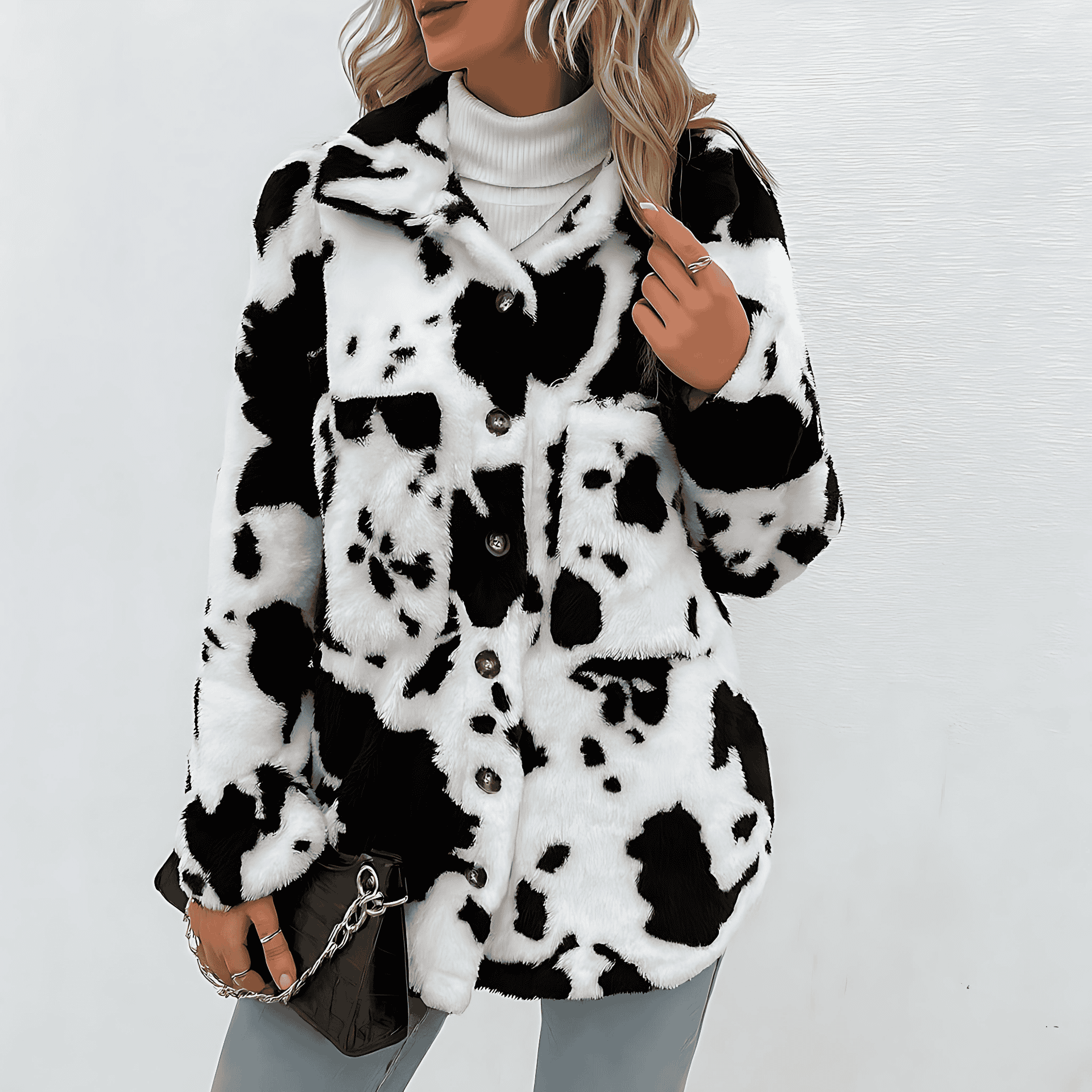 Studio Harvyn | Women - Plush Fleece Overshirt Coat - Relaxed Fit