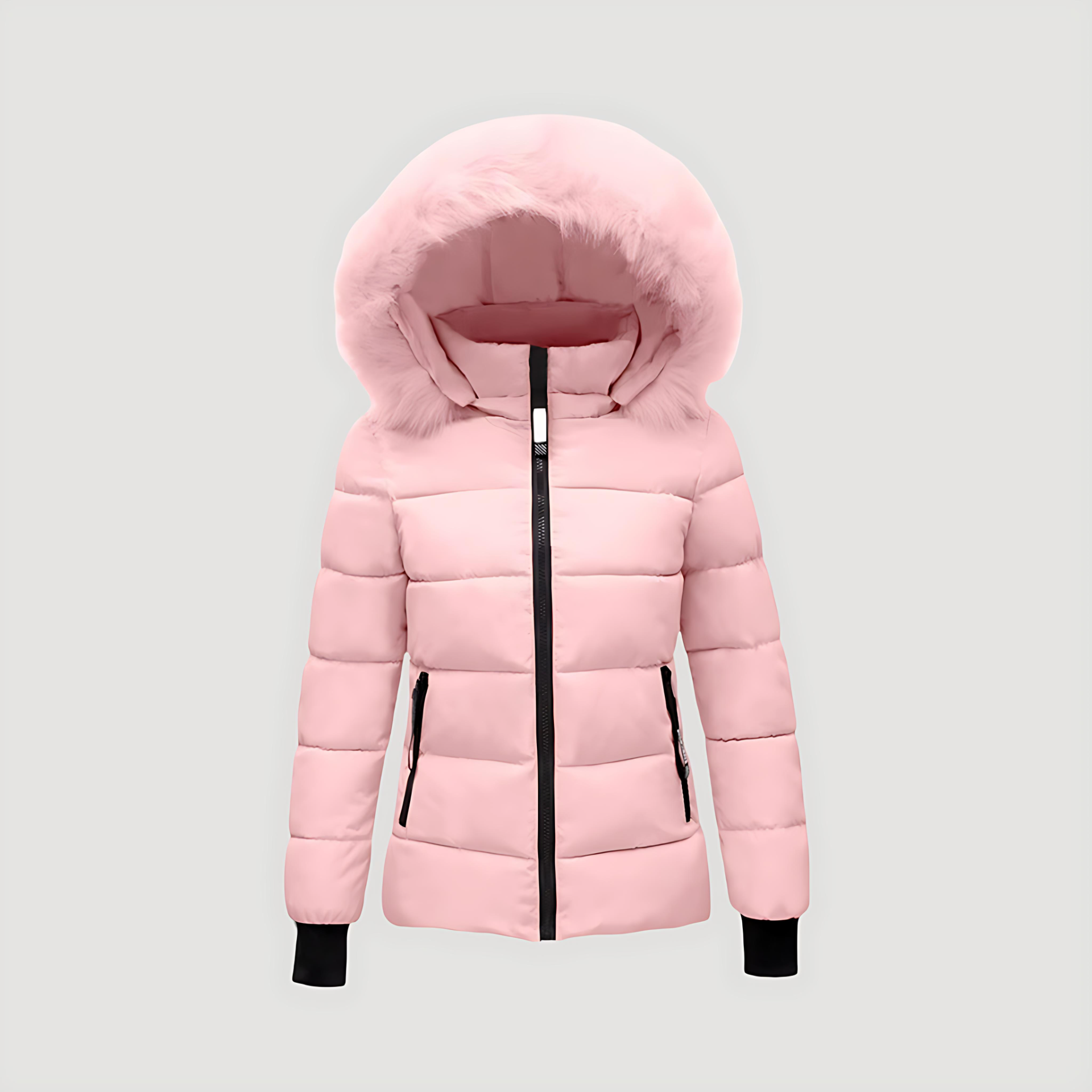Studio Harvyn | Women - Puffer Jacket - Fur Hooded & Padded Coat