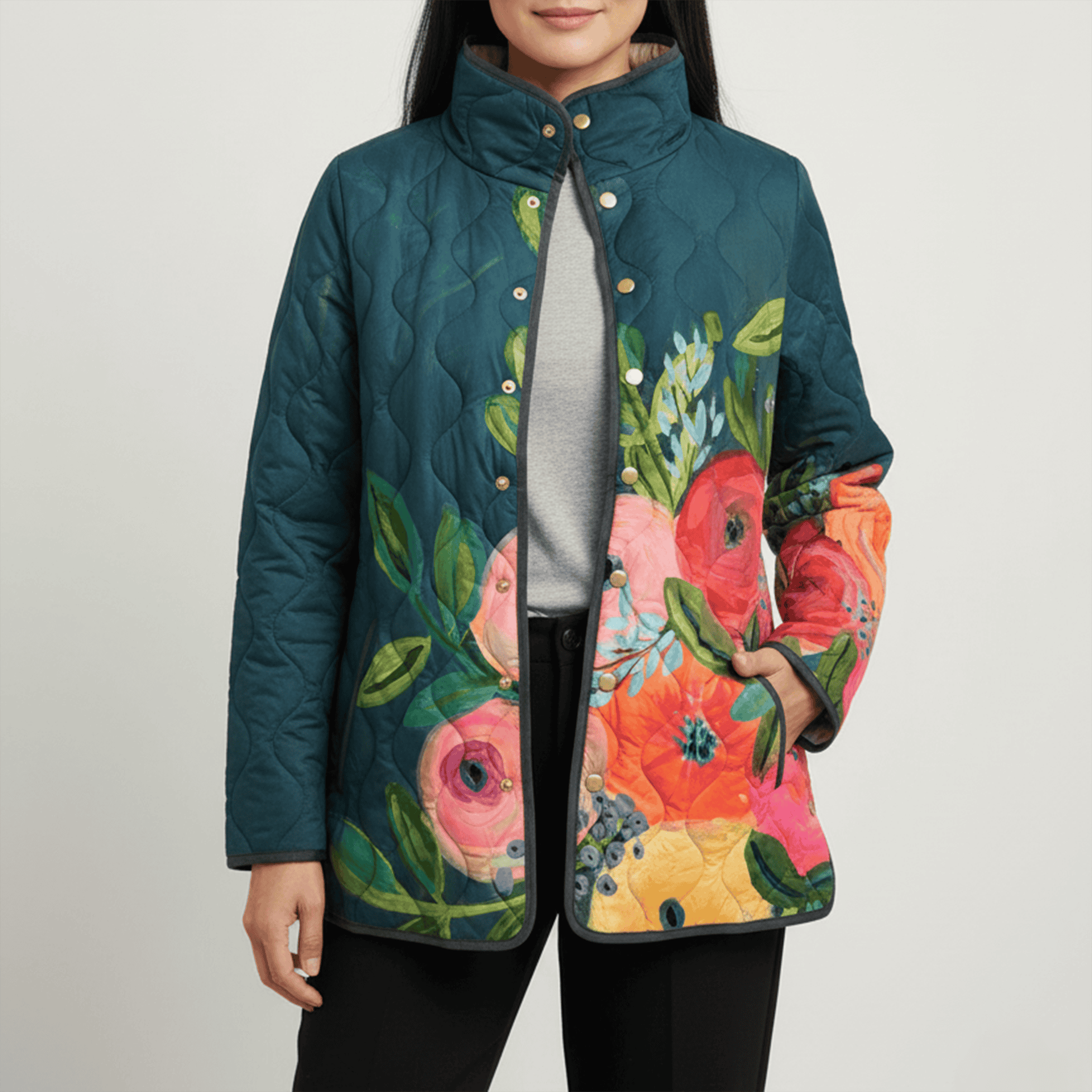 Studio Harvyn | Women - Quilted Floral Jacket