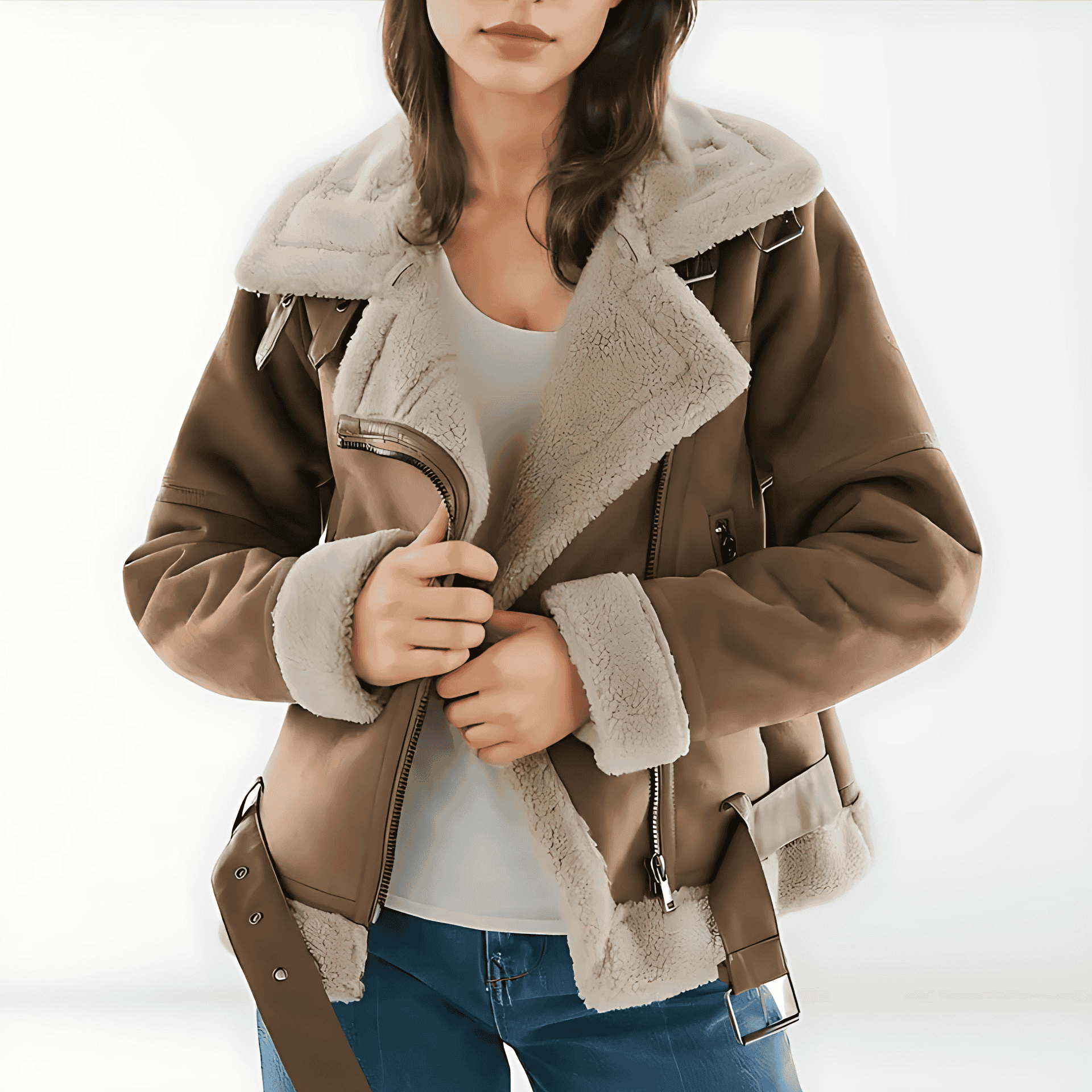 Studio Harvyn | Women - Sherpa Bomber Jacket – Cosy Style