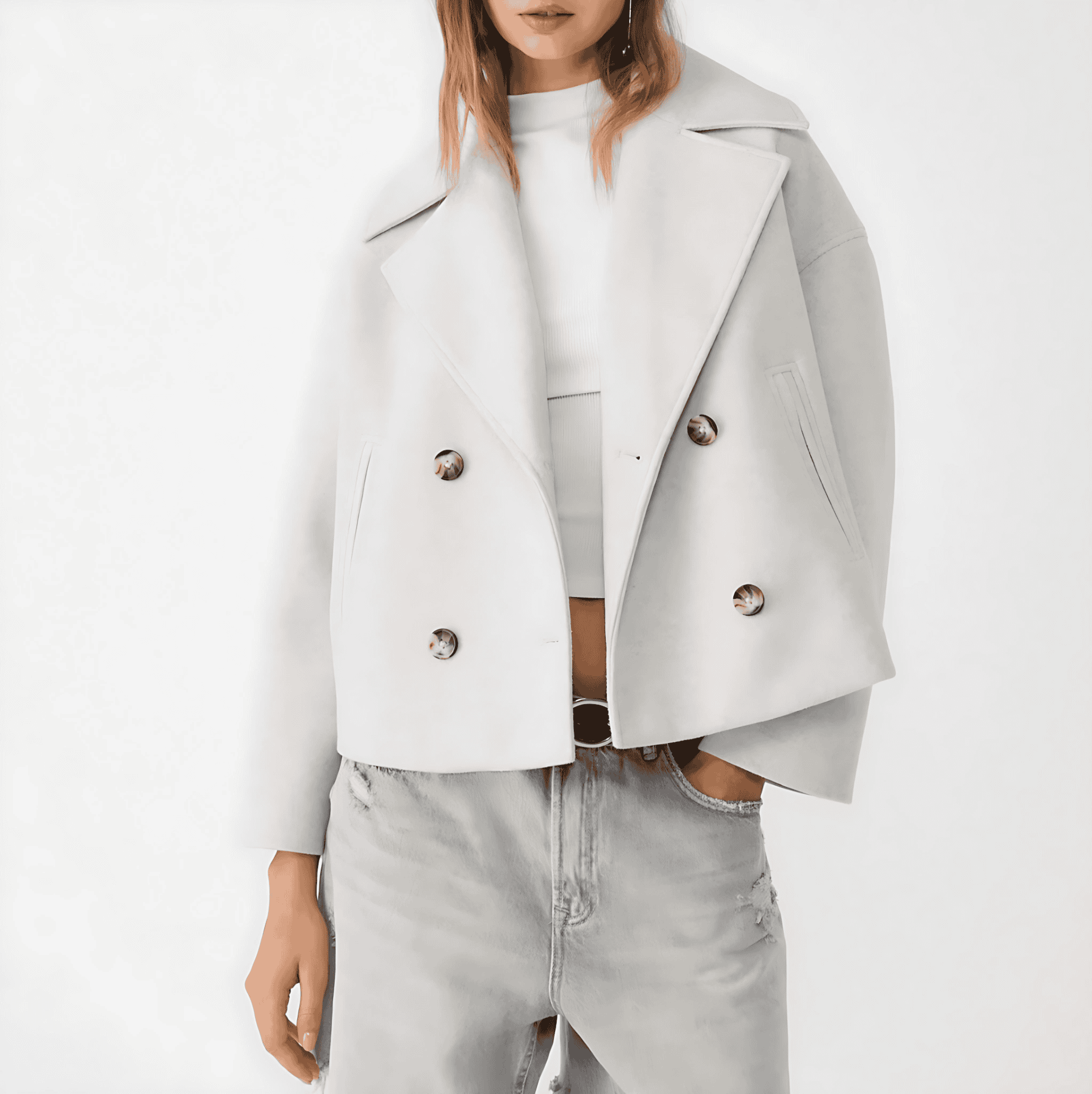 Studio Harvyn | Women - Short Jacket - Double Breasted Style