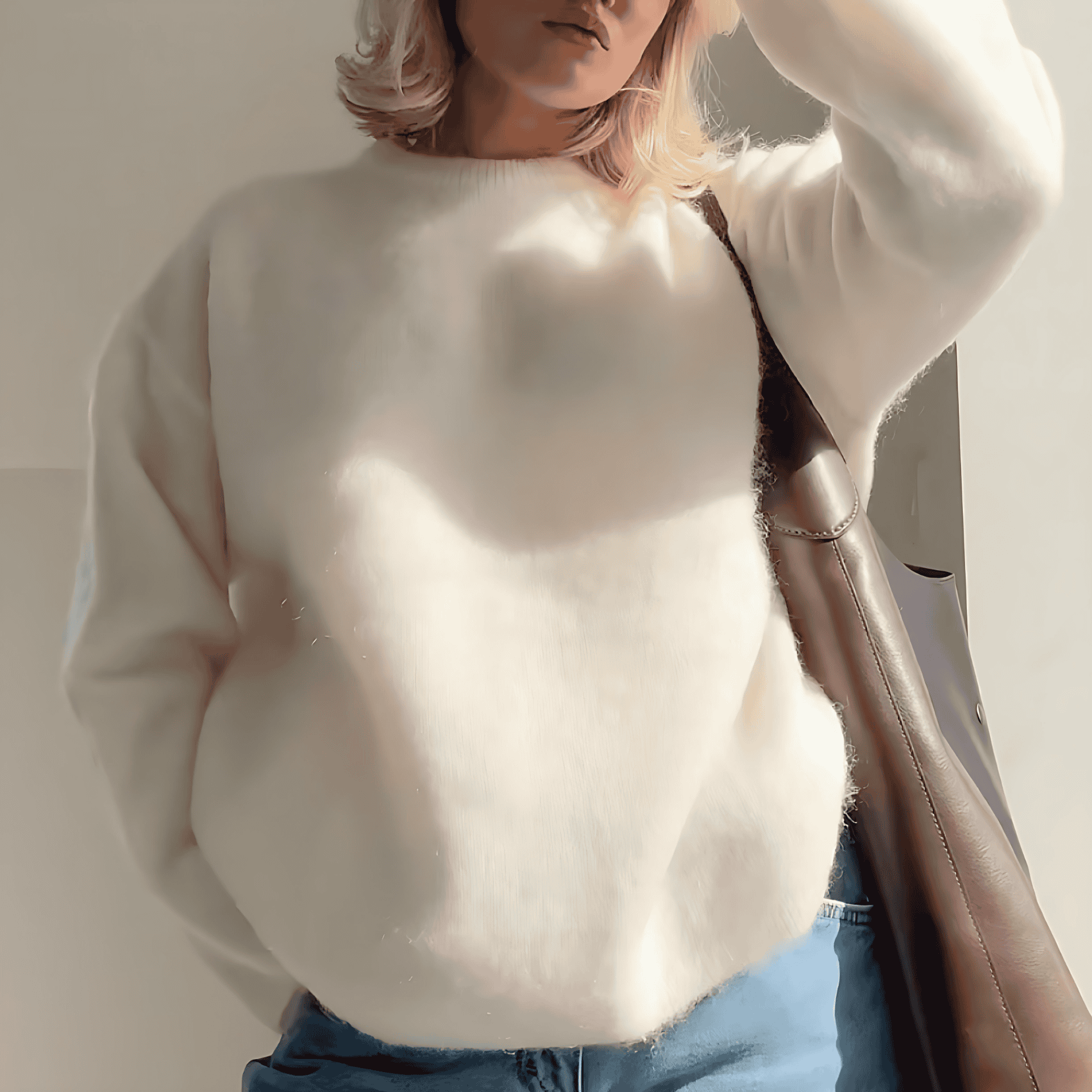 Studio Harvyn | Women - Soft Relaxed Winter Jumper - Round Neck