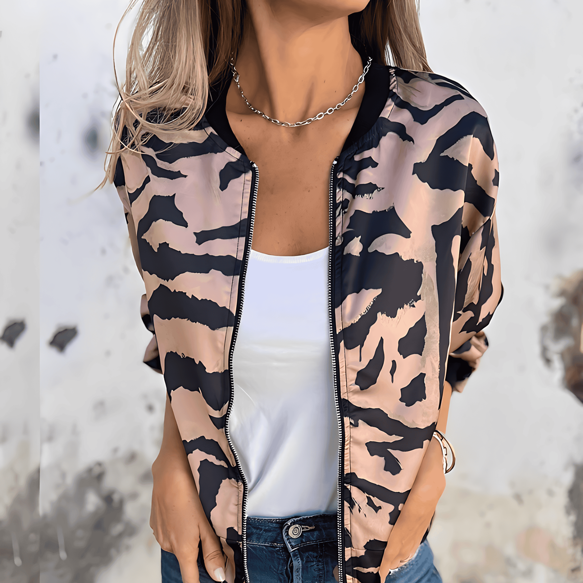 Studio Harvyn | Women - Soft Zip Jacket - Trendy Design